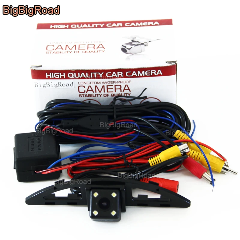 BigBigRoad Car Rear View Reversing Backup Camera With Filter / Power Relay For Honda City 2008 2011 2012 2014 Parking Camera