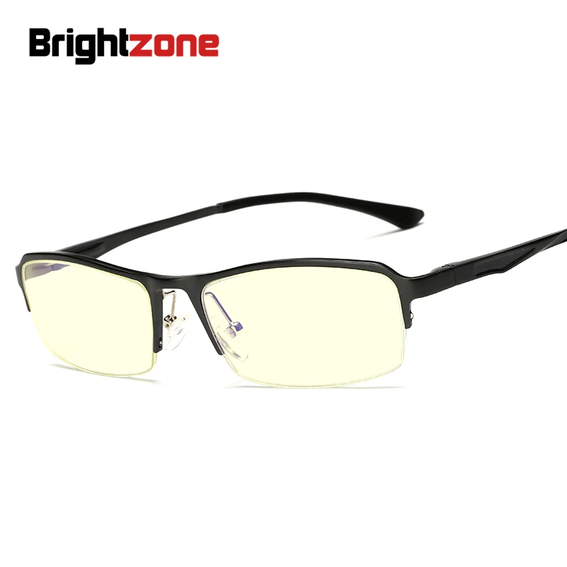 

High Quality Unisex Ultra-light Anti-blue Light Anti-UV Anti-tired Computer Half Reading Goggle Vierkant Eye Glasses Men Frame