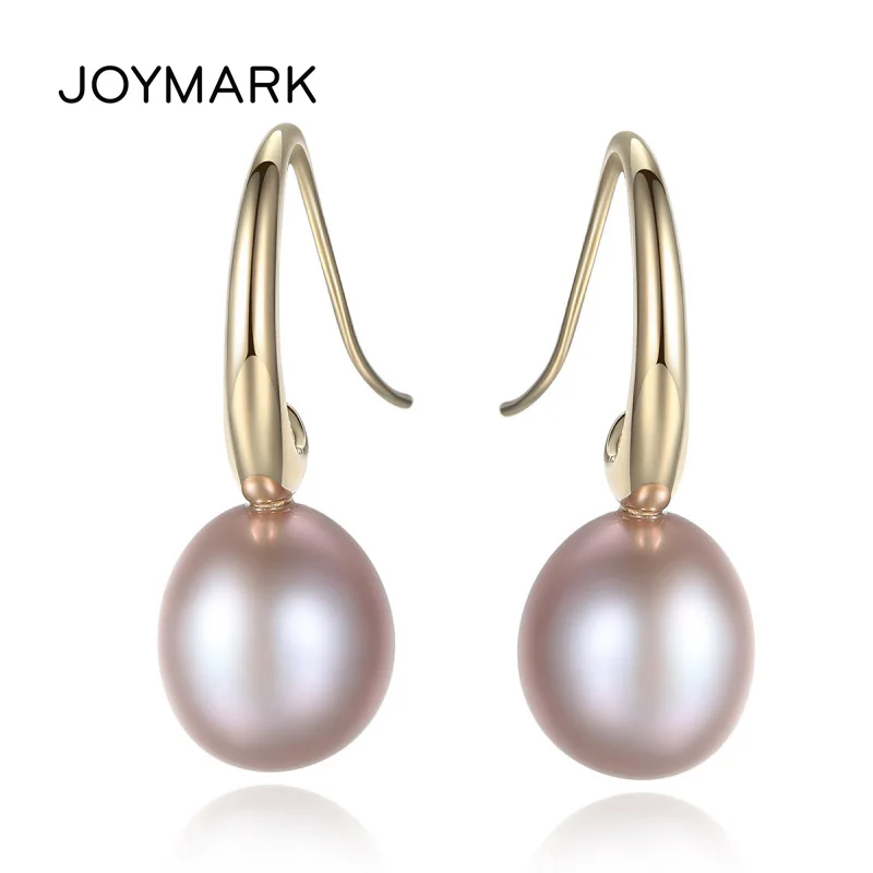 Classic Simple 925 Sterling Silver Hook Elegant Round Natural Pearl Drop Earrings For Office Lady Fine Jewelry Brincos JPSE042