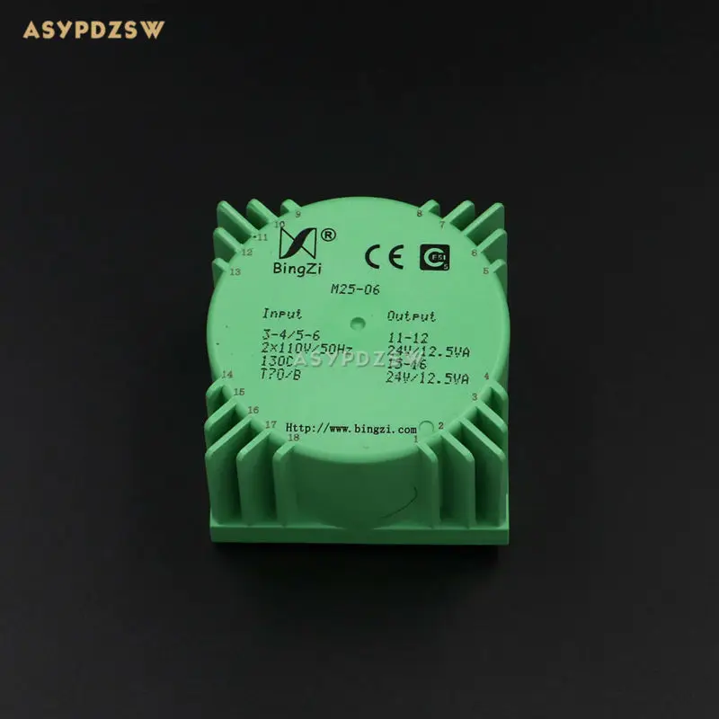 

25VA Green Square 25W Sealed toroidal transformers M25-06 Output voltage AC dual 24V(2*24V)