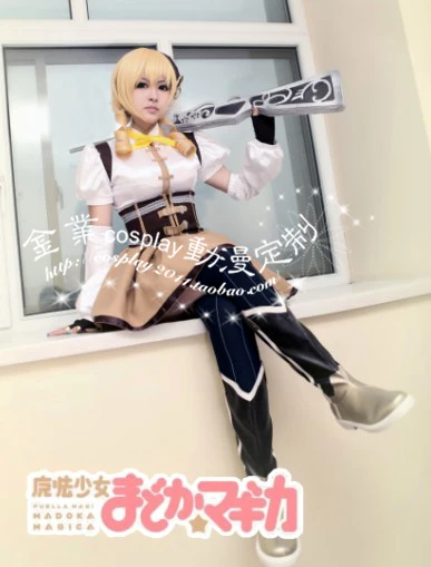 魔法少女まどか ☆ マギカ巴マミコスプレ衣装フルセット靴下含む11 - AliExpress