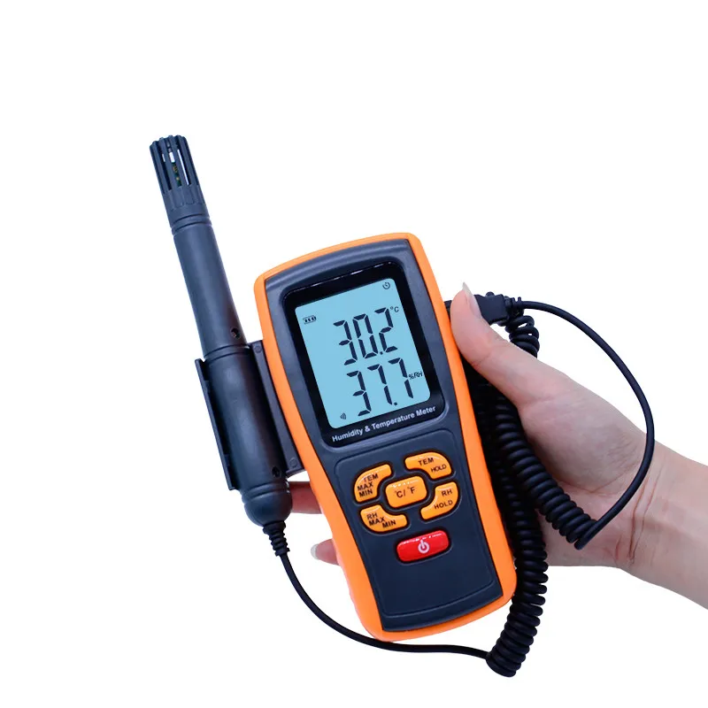 

New Original High Precision Bluetooth Handheld digital Hygrometer Thermometer LCD Backlight GM1361 Humidity Temperature Meter