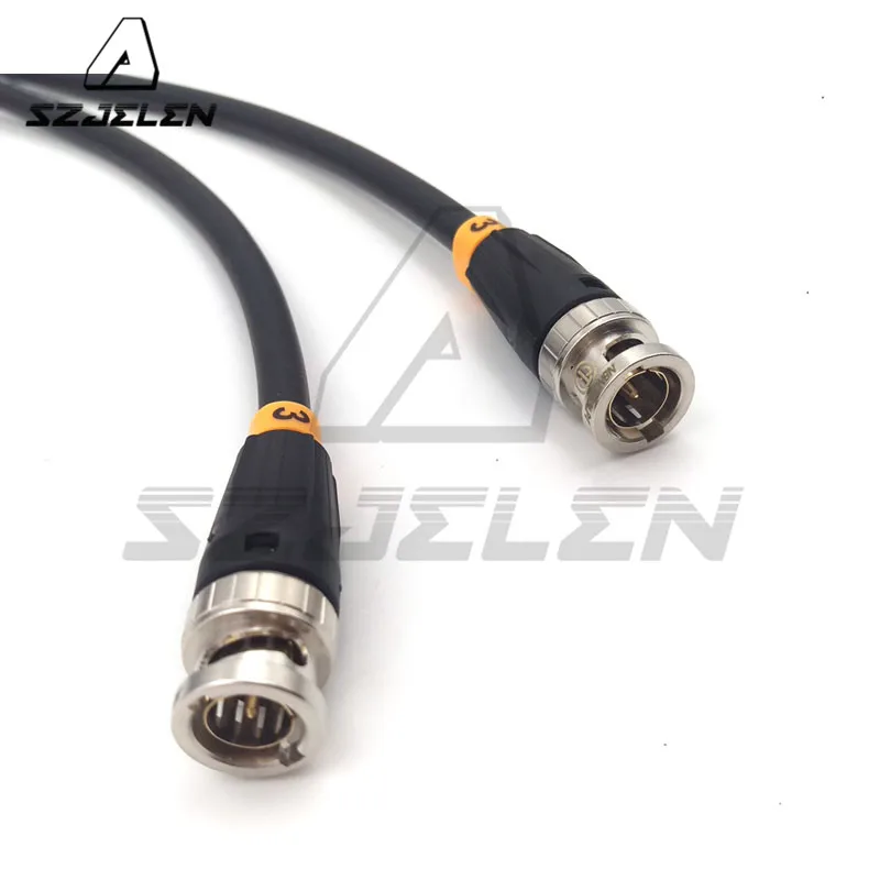 Neutrik Bnc To Bnc Cable, 12g Hd-Sdi Video Coaxial Cable,Canare Lv-61s 75 Ohm Precision Bnc Word Clock Interconnect Cable 3m