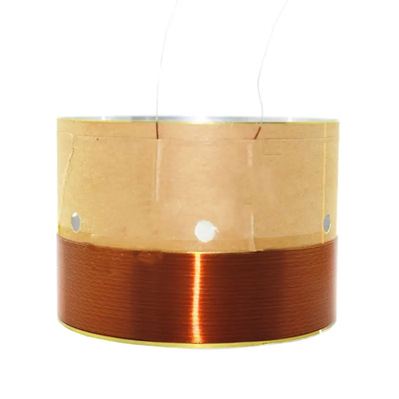 Baru 1 Pasang 75.5 Mm Speaker Bass Voice Coil Aluminium Putih Udara Outlet untuk Subwoofer Speaker Perbaikan Aksesoris Qiang