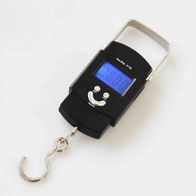 Hot Mini Hanging Scale Pocket Portable 50kg LCD Digital Hanging Luggage Weighting Fishing Hook Scale Electronic Weight Scales