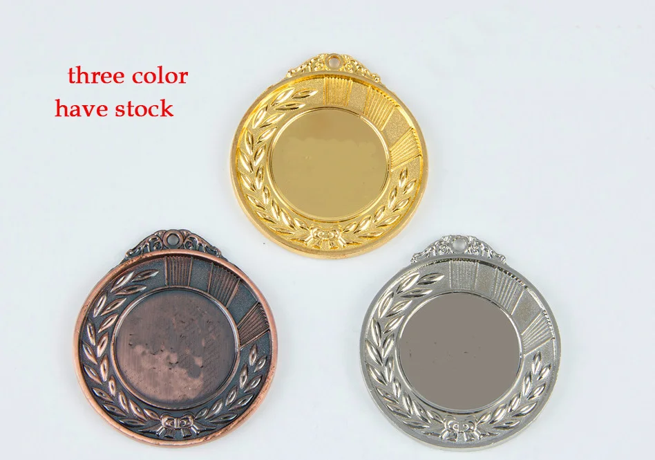 2019 hot sale sports competitions school sports medal sports gold silver bronze medal free print