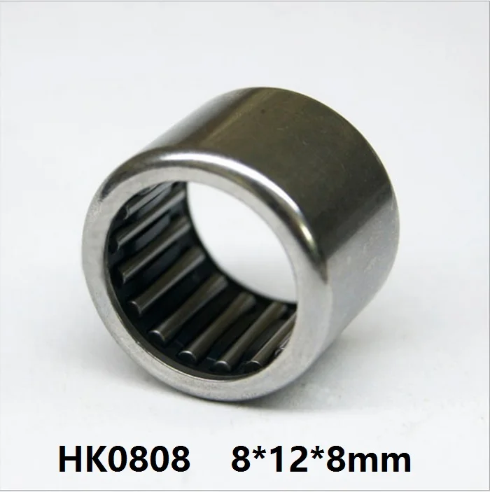 

100pcs/lot HK0808 HK081208 Drawn Cup Type Needle Roller Bearing 8*12*8 mm Miniature free shipping good quality