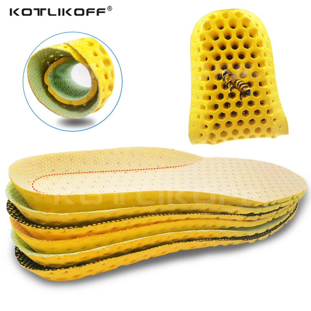 KOTLIKOFF Shoes Accessories Insoles Orthopedic Memory Foam Sport Arch Support Soft Pad Insert Woman Men Feet For Running Shoes