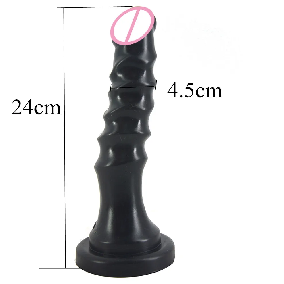 FAAK Ribbed dildo big butt plug extreme pussy stimulate beads fake  penis anal dildo adult sex product masturbator sex toy shop