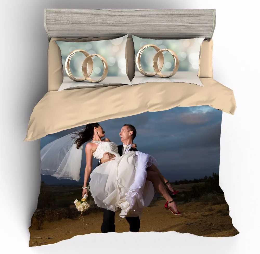 AHSNME Custom Bedding Set Your Photo Customized Design Duvet Cover Sets King Queen Twin Size Custom Dropshipping