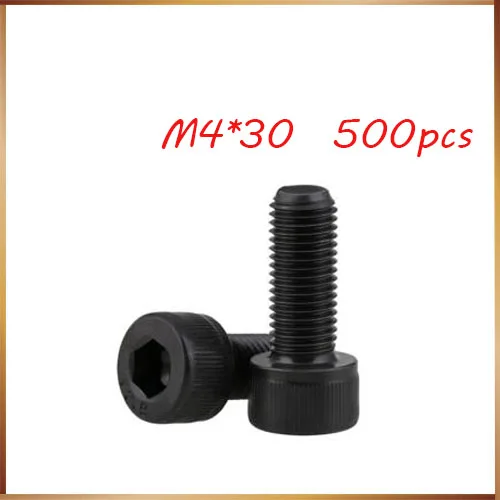 

M4 screws stainless nails,bolts 500pcs/lot M4*30 Black Nylon Allen Bolt Hex Socket Head Cap Screws,reviter