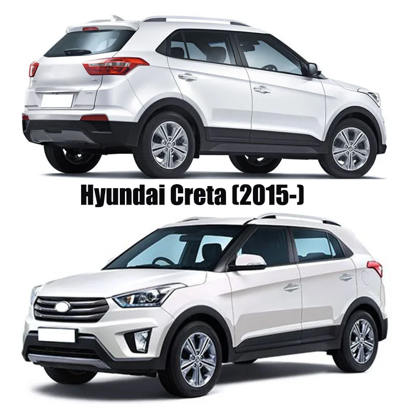 For Hyundai Creta 2015 2016-2019 Chrome Interior Inner Door Handle Bowl Cover Trim Catch Frame Molding Garnish Surround Matte