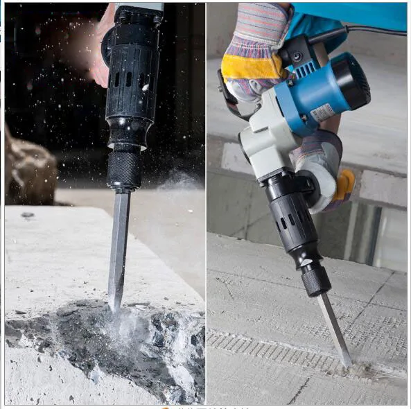 Professional Hydropower Slotted Hammer Electric Pick Large Power 220V 900W/1050W Power Tools