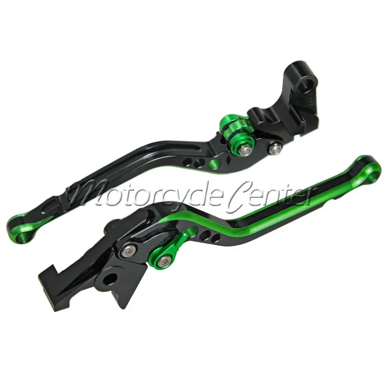 Mixed Color Green Black CNC Long Brake Clutch Lever For Kawasaki Z750 Z 750 800 Z800 E Version 2007-2015