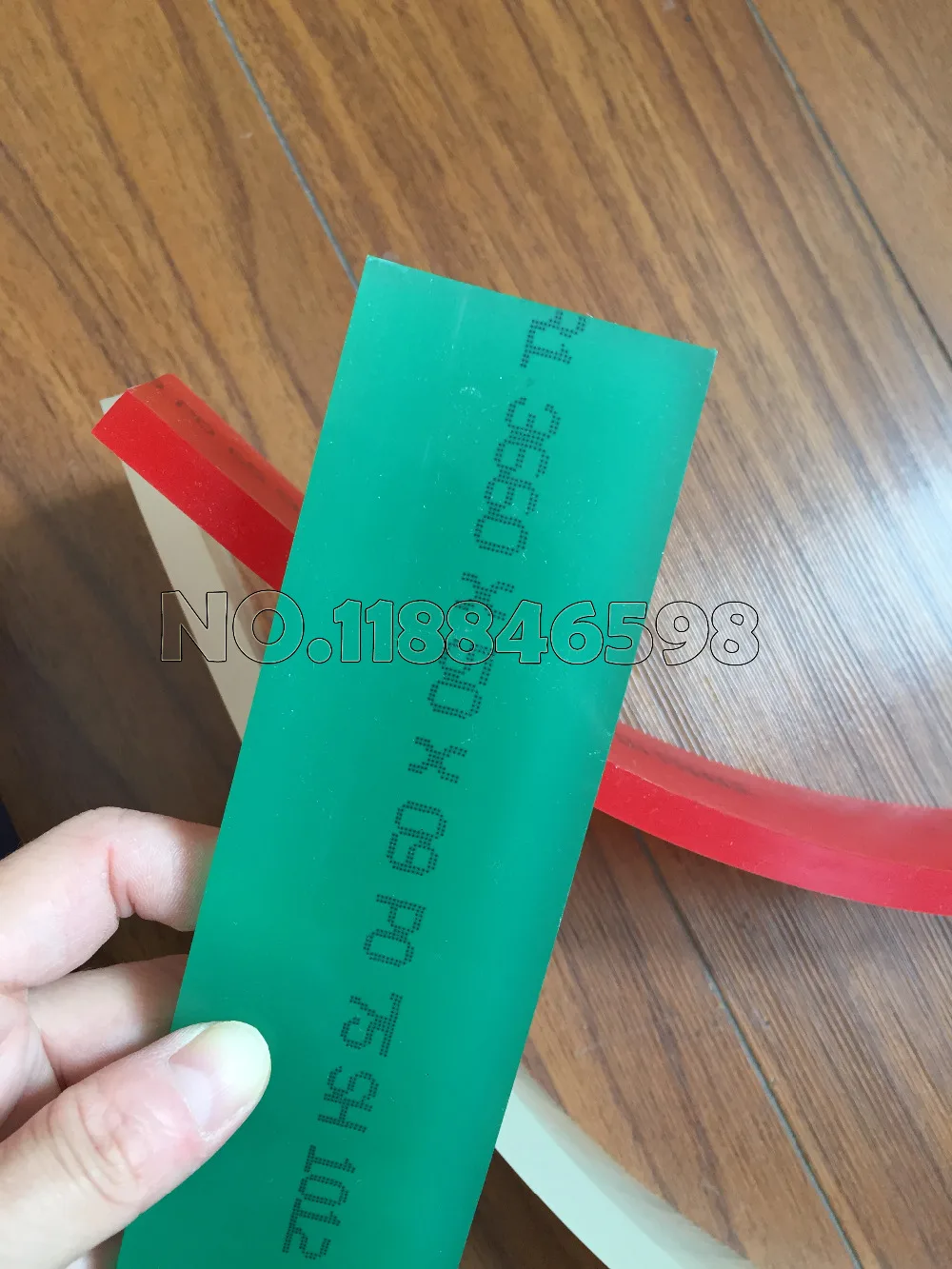 50*9*1000มม./500มม.พิมพ์หน้าจอแบน Squeegee ใบมีดยาง65/75/80/85A Durometer