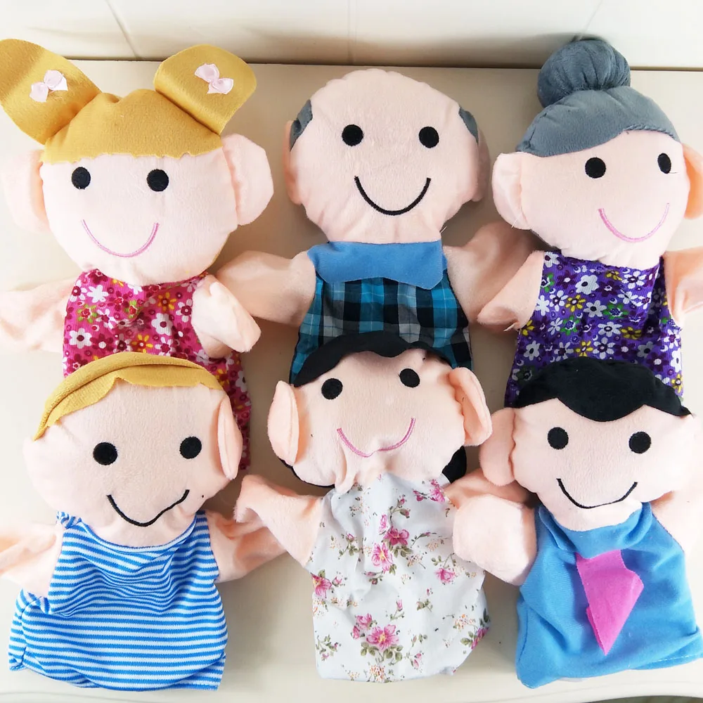 

Children Family Member Plush Toy Stuffed Hand Puppet