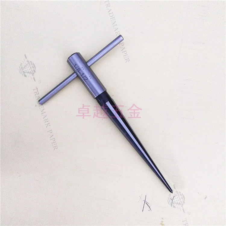 Hand taper reamer 45# steel 1/8-1/2（3-13mm) 5-16mm 1:10 Woodworking board chamfer opening and expanding NO.B1370