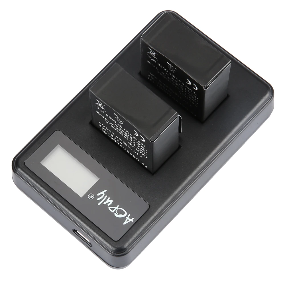 حار 3 قطعة 1600 مللي أمبير 3.7 فولت AHDBT-301 AHDBT 301 AHDBT-201 بطارية الكاميرا + LCD شاحن USB مزدوج ل GoPro الذهاب برو Hero3 3 + اكسسوارات