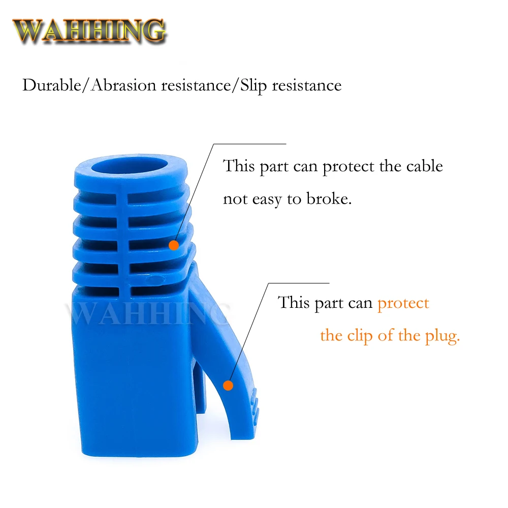 7mm Cat6 Cat6a Cat5e RJ45 Spina di Rete Ethernet Via Cavo Strain Relief Boots RJ45 spina Tappi RJ45 Connettore stivali Colorati HY1533