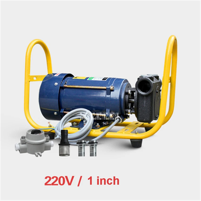 WG-FBB Gasoline Explosion-proof Oil Pump Electric Large Flow Pump Self-priming Fuel Oil Pump 750W 1/1.5 Inch 220V/380V 50Hz/60Hz