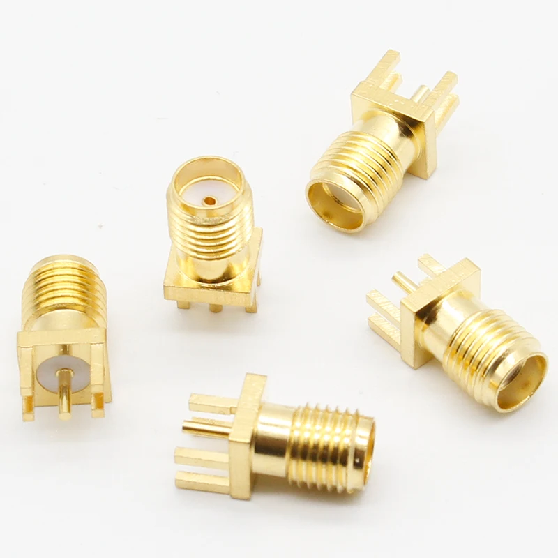 2017 Hot End Launch PCB Mount SMA Female Plug Straight RF connector Adapter 5pcs