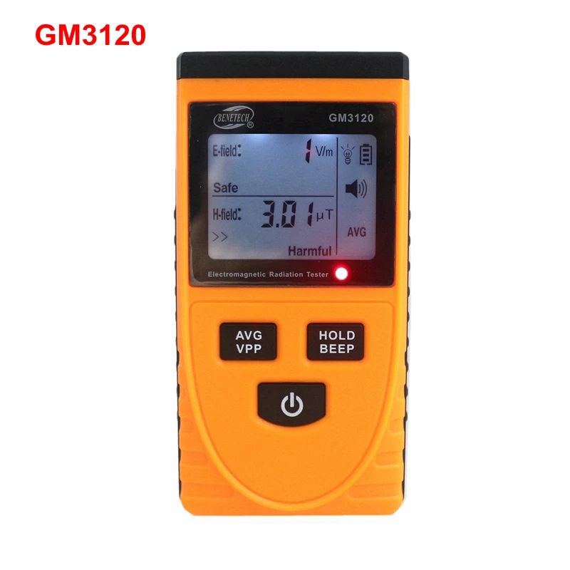 GM3120 Digital Electromagnetic Radiation Detector Dosimeter Monitor  Gauge Measuring Tool for Computer Mobile Phone LCD