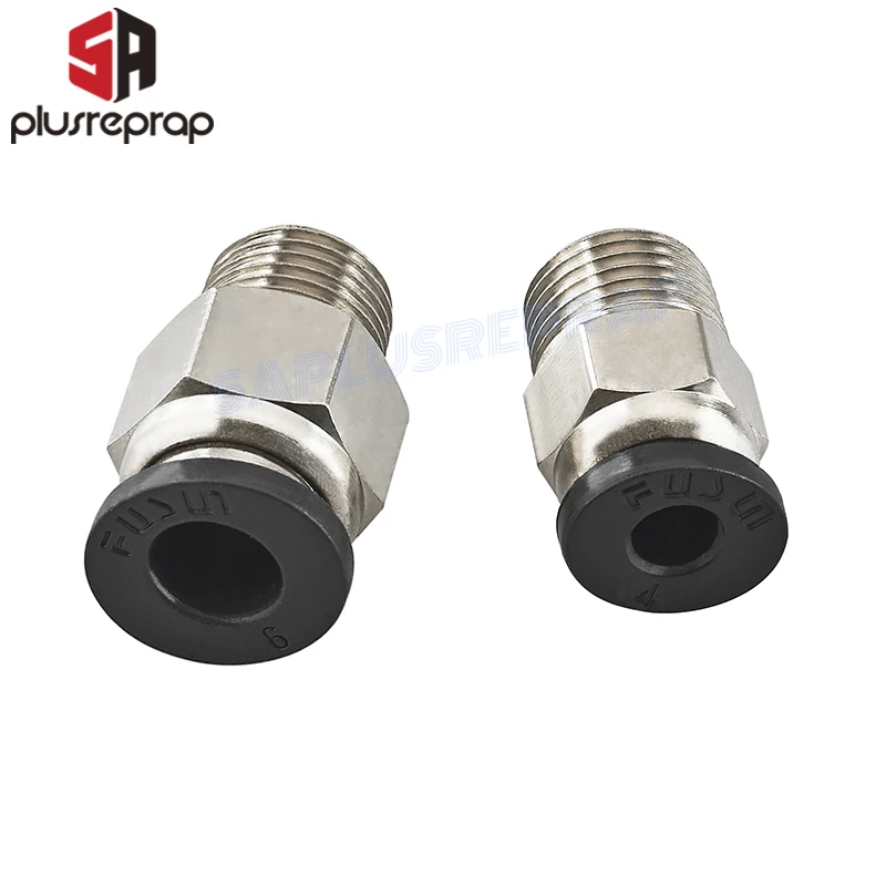 PC4-01 PC6-01 Pneumatic Connectors Remote For V6 V5 J-head Bowden 1.75/3mm PTFE Tube Quick Coupler Fit Hotend 3D Printer Part