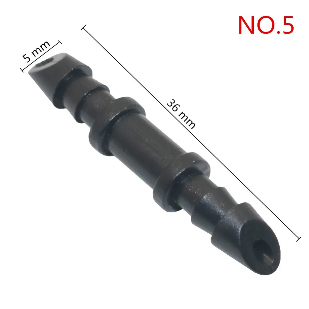 3mm, 4mm, 8mm,12mm Barbed Straight connector Hose coupling Plumbing Pipe Fittings Joint tube Adapter 20 Pcs