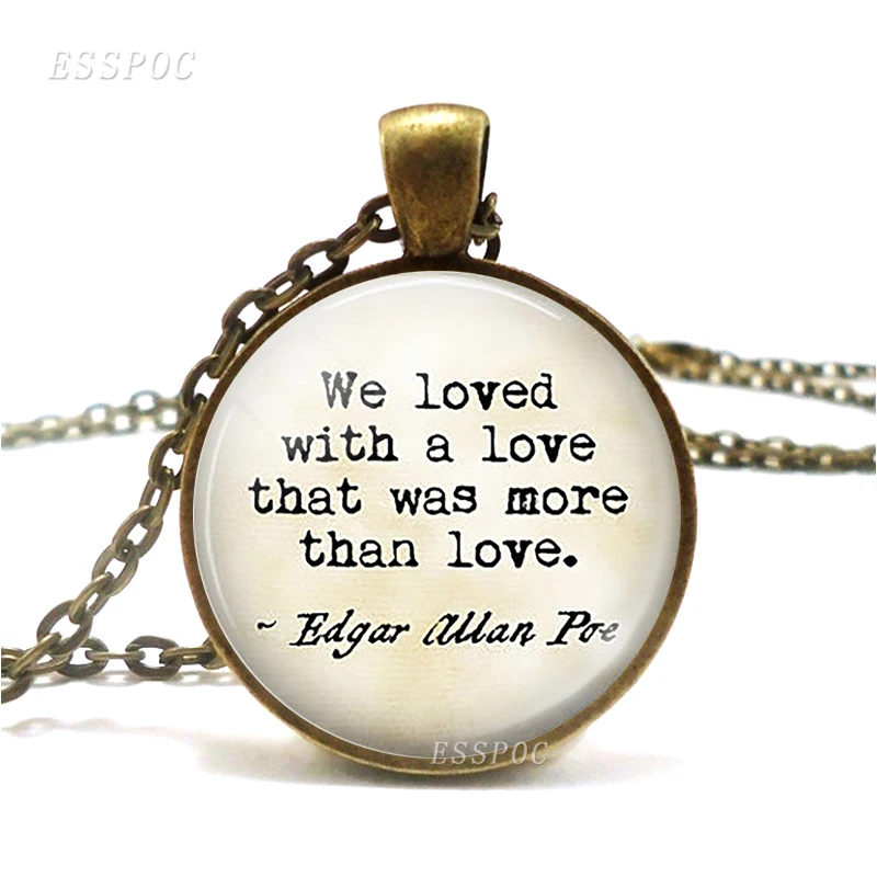 Glass Quotes Necklace \