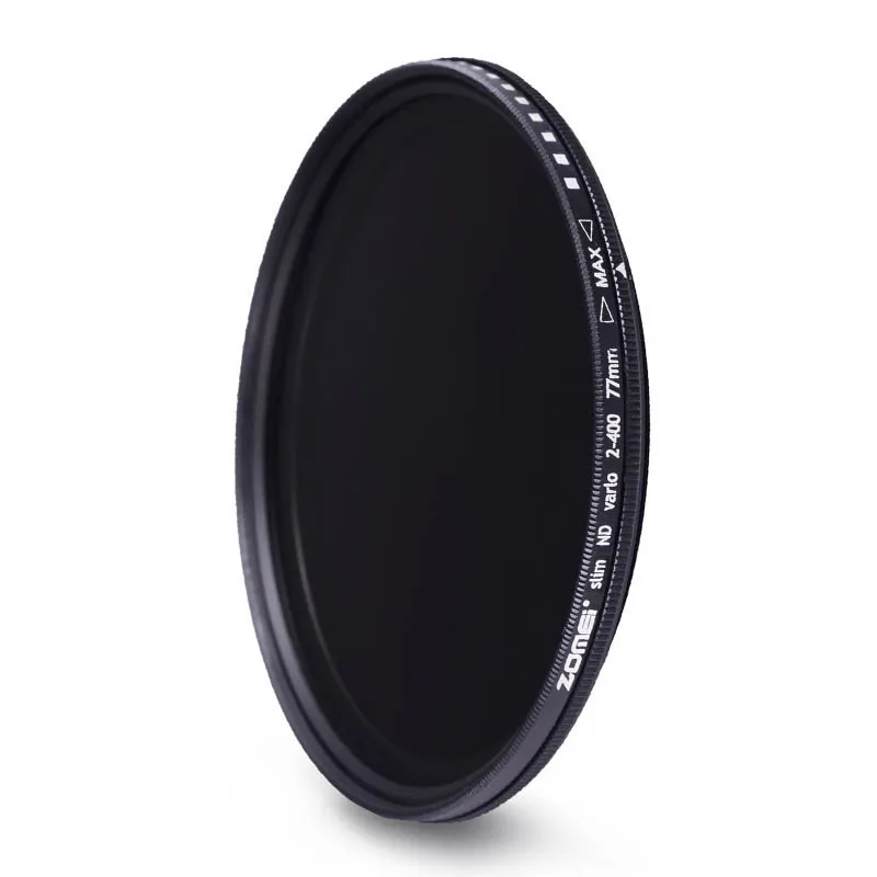 Zomei 58mm Fader Variable ND Filter Adjustable ND2 to ND400 ND2-400 Neutral Density for Canon NIkon Hoya Sony Camera Lens 58 mm