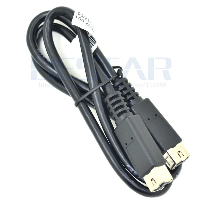 60CM Black IEEE-1394b Firewire 800 1394B Premium Cable 9 Pin to 9 Pin Male to Male 2 Foot (0.6m) for Data Transfer