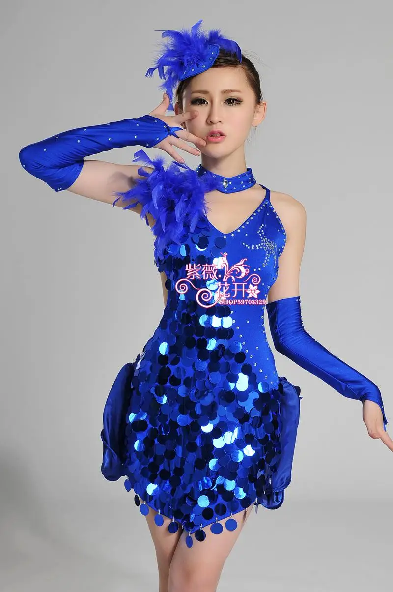 Girl Latin Dance Dress Samba Clothing Girls Salsa Dresses Girls Stage Wear Costumes women Ballroom Dressing Vestido Baile Latino