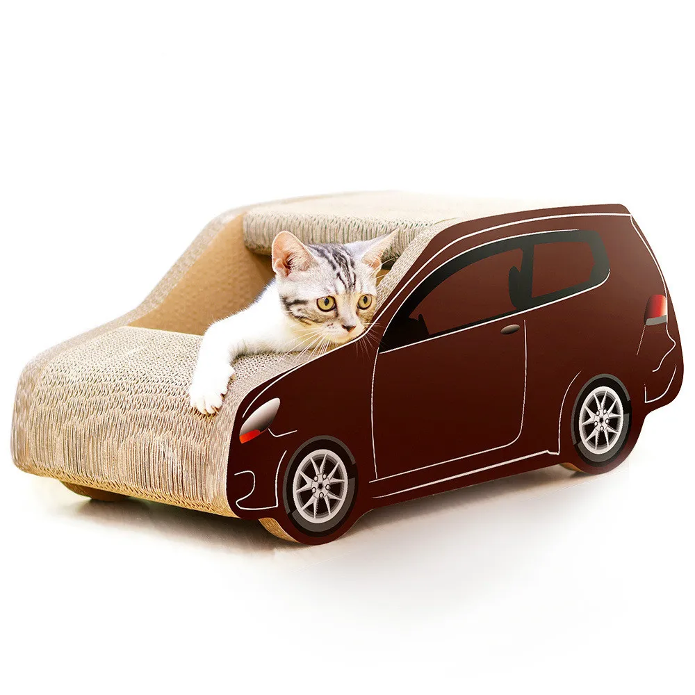 

SUV Car Shaped Corrugated Paper Cat Scratch Board, Cat Claws Toy, Pet Supplies to send Cat Grass