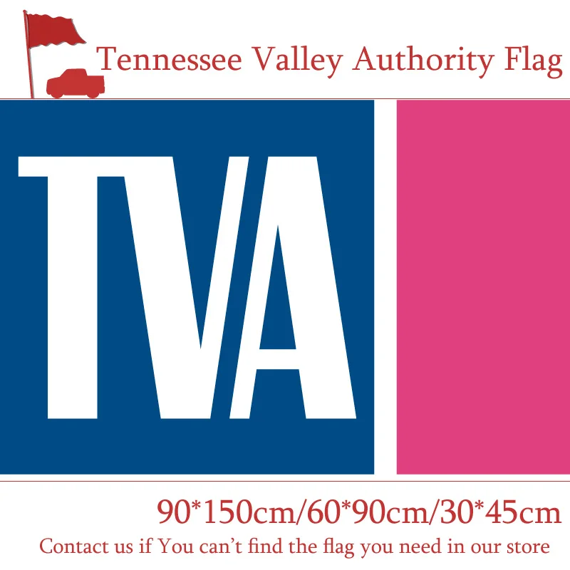 90*150cm 60*90cm 40*60cm Flying Flag The Tennessee Valley Authority Flag America 3x5ft Polyester Banners For Event Office