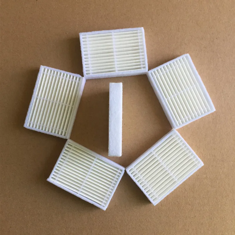 5 pieces/lot Robot Vacuum Cleaner HEPA Filter For Panda X600 pet Kitfort KT504 Robotic Vacuum Cleaner Parts Accessories