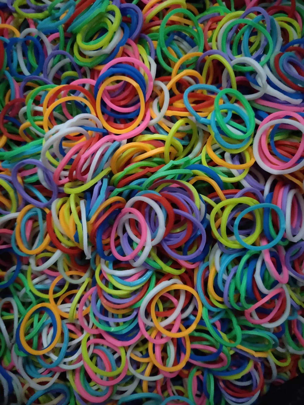 100gDIY Yellow rubber band Grooming Pet Hair Rubber Band Dog Cat Hair Accessories mini latex ring cowhide disposable 2size