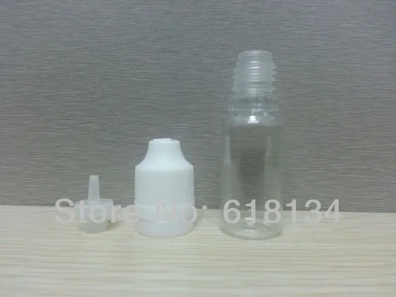 Free Shipping  Fedex, 2500pcs/LOT 10ml PET Bottles Child proof cap And Long Thin Tip with tamper evident