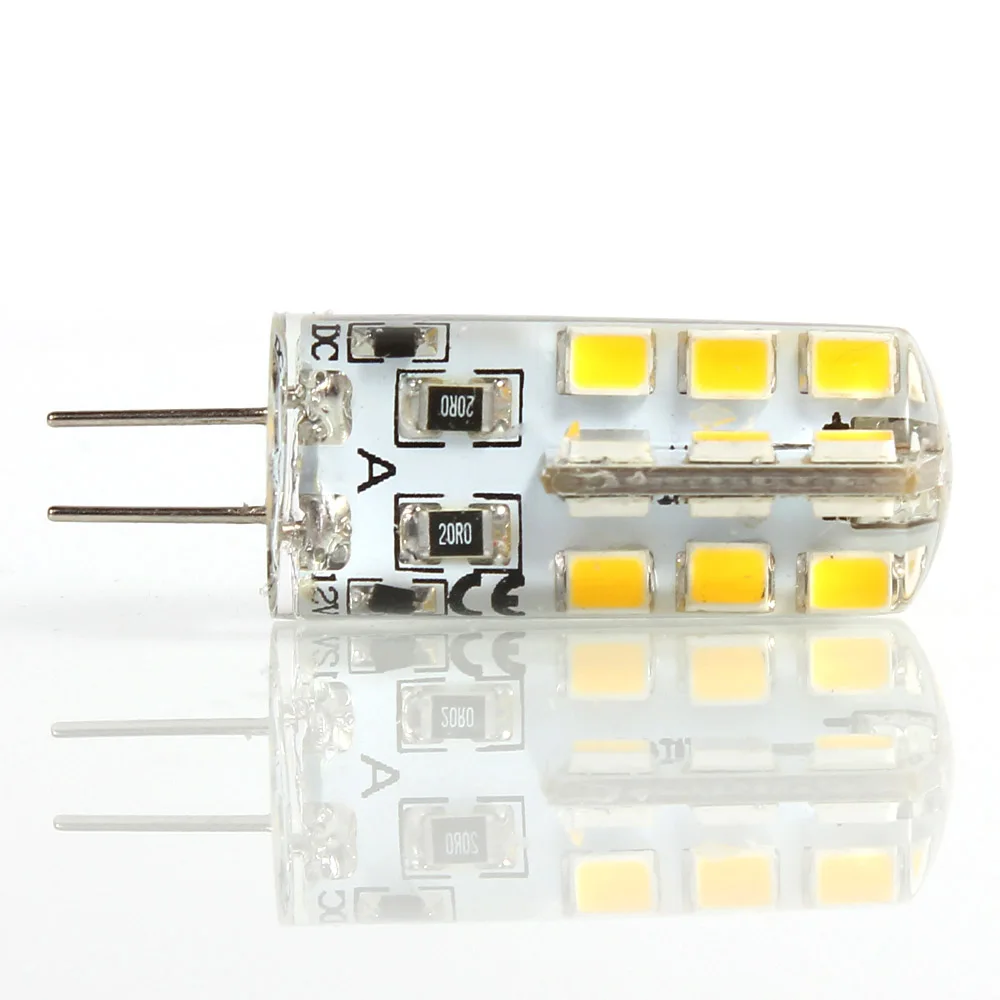 Lot de 20 ampoules LED G4 2835 SMD 3W AC DC 12V 220V G4 24LED, lampe incurvée, garantie 2Y, budgétaire d'éclairage