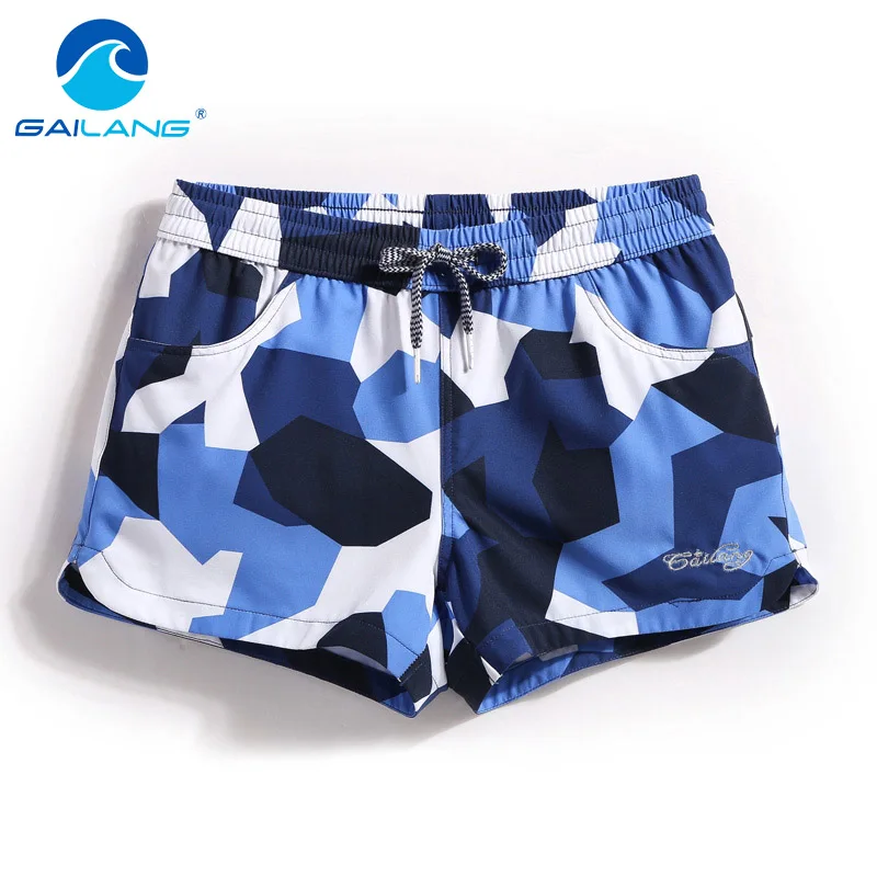 

Gailang Brand Women beach Board shorts Quick Drying Woman Boxer Trunks Swimwear Swimsuits Lady boardshorts Active Shorts