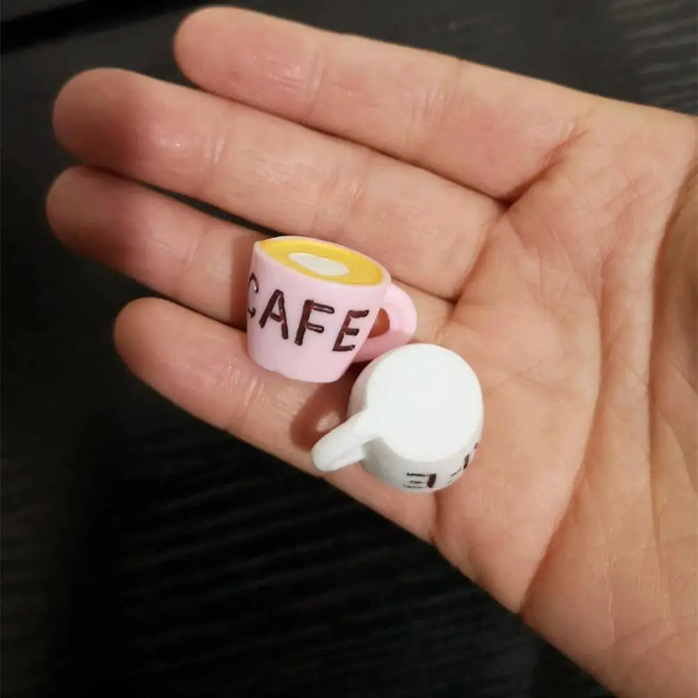 6 stücke Maßstab 1:12 Puppenhaus Miniatur Kaffee Tasse Modell Trinken Mini Lebensmittel Spielen Puppe Haus Kinder Küche Spielzeug