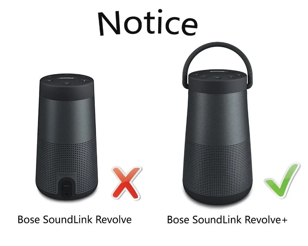 Ltgem eva capa protetora de armazenamento rígido para viagem, para bose soundlink revolve + alto-falante bluetooth portátil e de longa duração