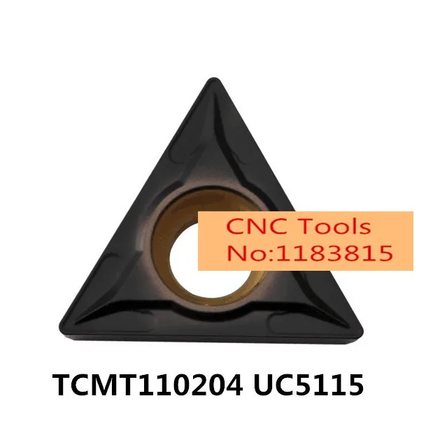 

10 шт. TCMT110204 UC5115, оригинальная твердосплавная вставка, используемая для поворота держателя инструмента, штанга для расточки