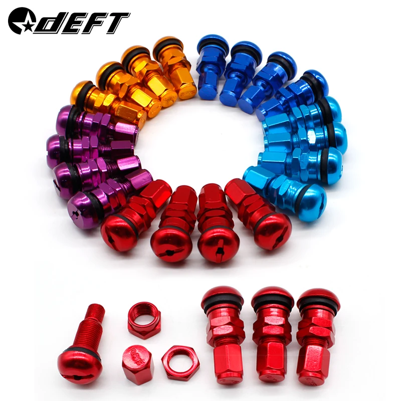 

DEFT 4pcs Universal Car Tubeless Aluminum Alloy Air Bicycle Tire Air Valve Stems Caps Tyre Wheel Auto Car Tire Wheel Accessories
