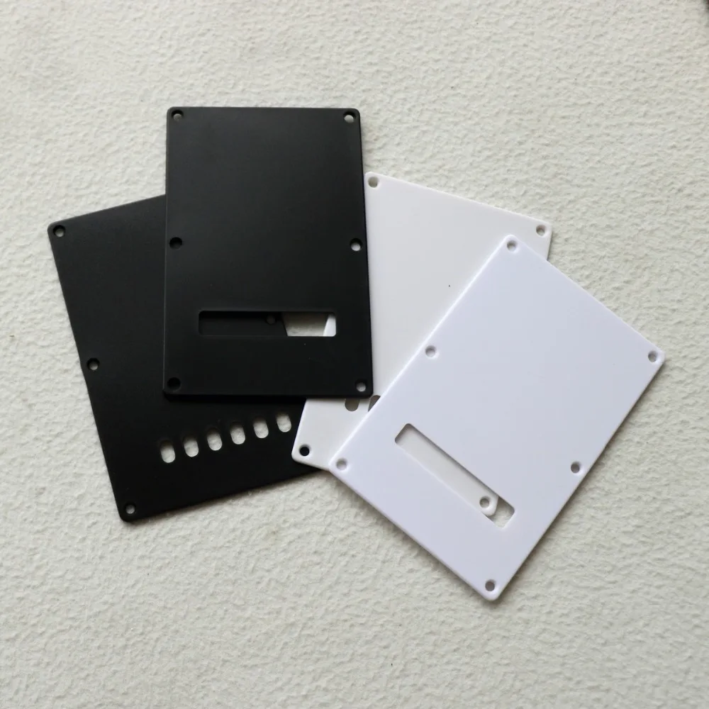 Donlis, 2 шт., 1 слот, крышка тремоло для гитары, 6 отверстий, винтажная задняя панель с прорезью черного/белого цвета