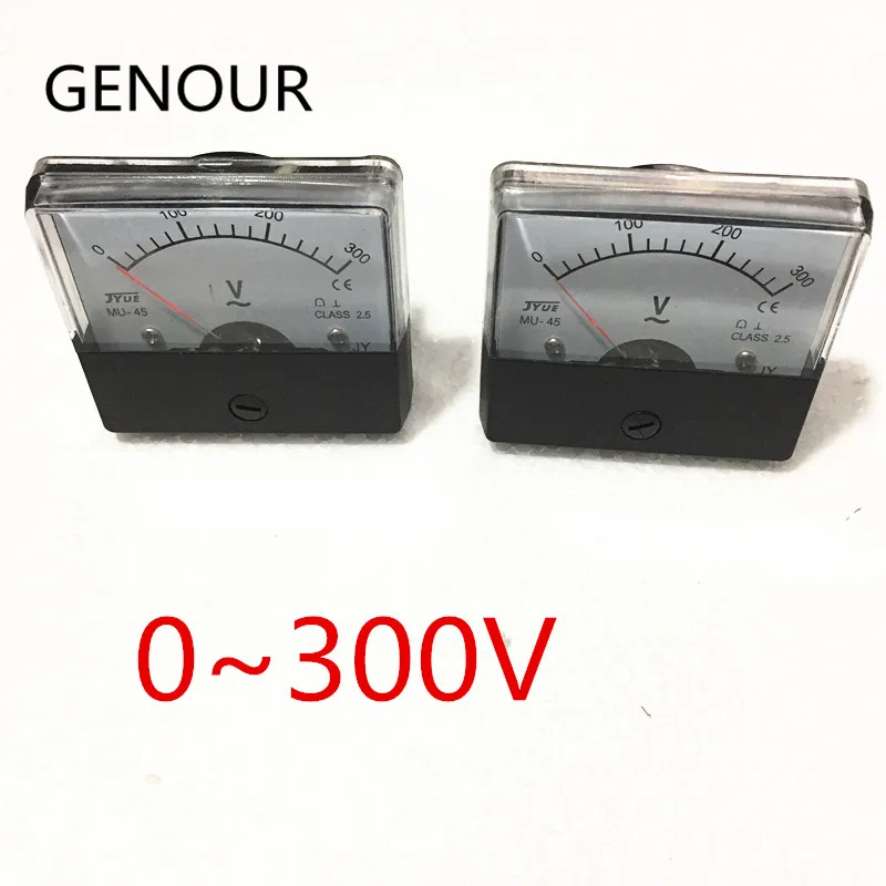 Single Phase Generator Voltmeter For 2KW 5KW 2500 6500 Gasoline Generator,Square Voltage Meter 0-300V