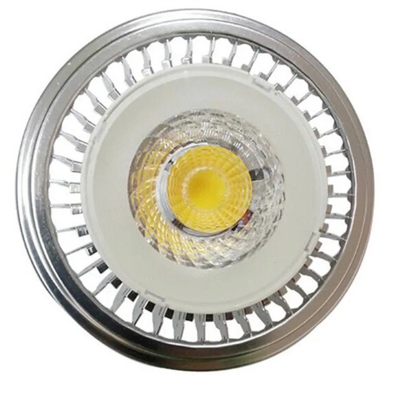 Wysokiej mocy ściemnialny reflektor LED 10W 15W COB Żarówka LED Lampa wpuszczana Downlight AR111 QR111 G53 12V 110V 220V Oświetlenie wewnętrzne