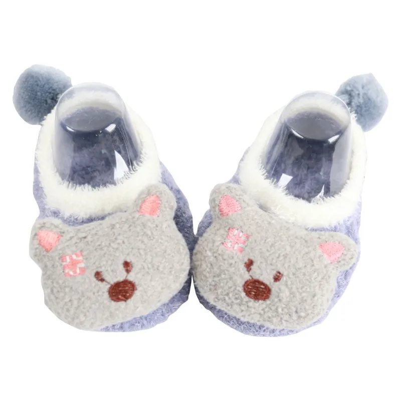 2021 New Kids Baby Slippers Socks Letter Printed Cotton Winter Girls Boys Socks Infant Stuff Animal Pattern Warm Children Socks