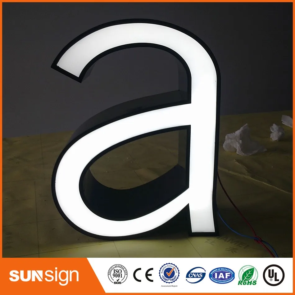 Custom Super Heldere Reclame Verlichte Letters Fontlit Letters