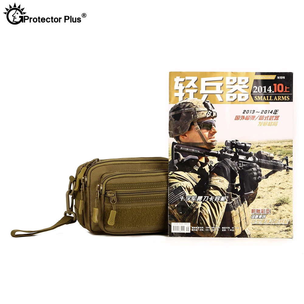 PROTECTOR PLUS Multipurpose Handbag Men Tactical Molle Messenger Bag Waterproof Civilian Camo Climbing Travel Waist bag Sports