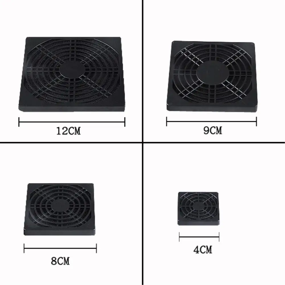 40mm 80mm 90mm 120mm Plastic Case Fan Dust Filter Guard Grill Protector Dustproof Cover PC Computer Fans Filter Cleaning Case